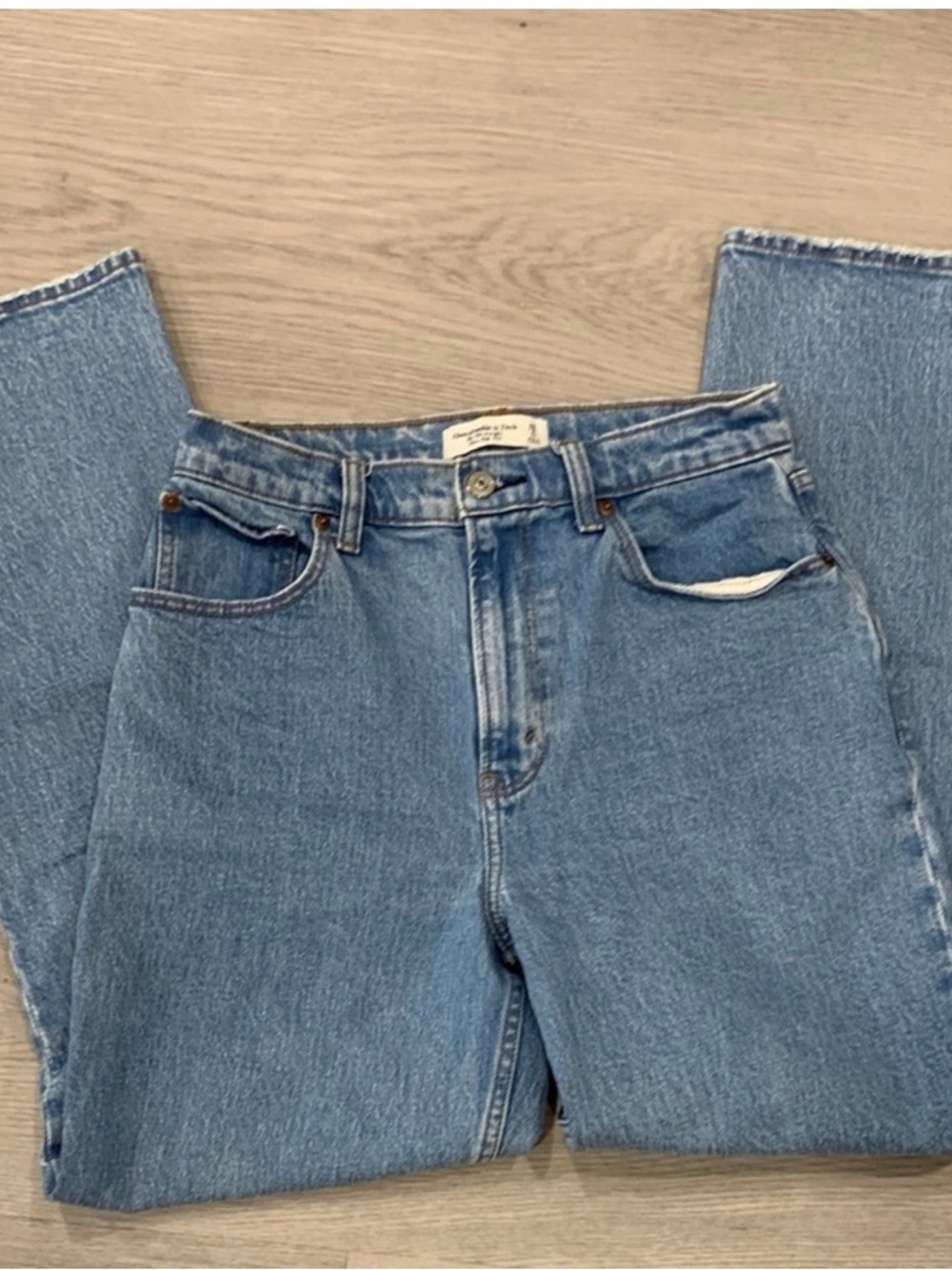 Abercrombie & Fitch Vintage Light Blue High-Rise Jeans